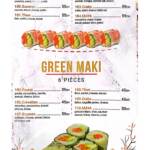 Menu Maya sushi Rabat June 2023 462215